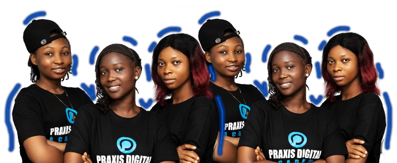 Praxis Digital Academy students learning practical digital and media skills in Lagos